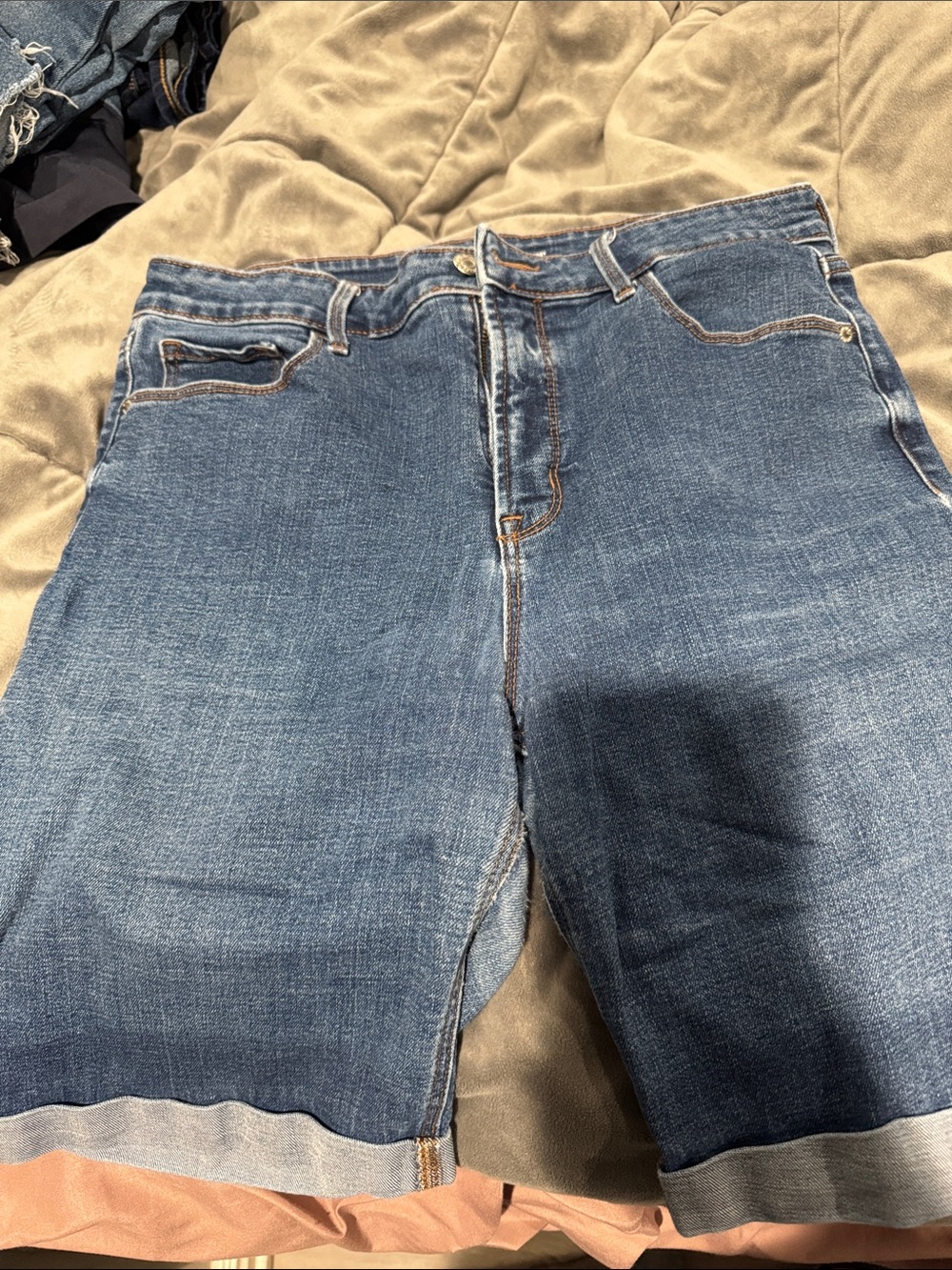 Old Navy Blue Denim Bermuda Shorts